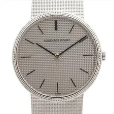 Audemars Piguet — Audemars Piguet Round WG Stem-winder Silver-Face — Watch — resale