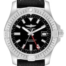Breitling — Breitling Avenger Automatic GMT 43 Black Dial Steel A32397 — Watch — resale