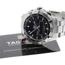 TAG Heuer — TAG Heuer Aquaracer Chronotimer CAF1010-0 45mm SS Black Dial Quartz Date #C603 — Watch — resale
