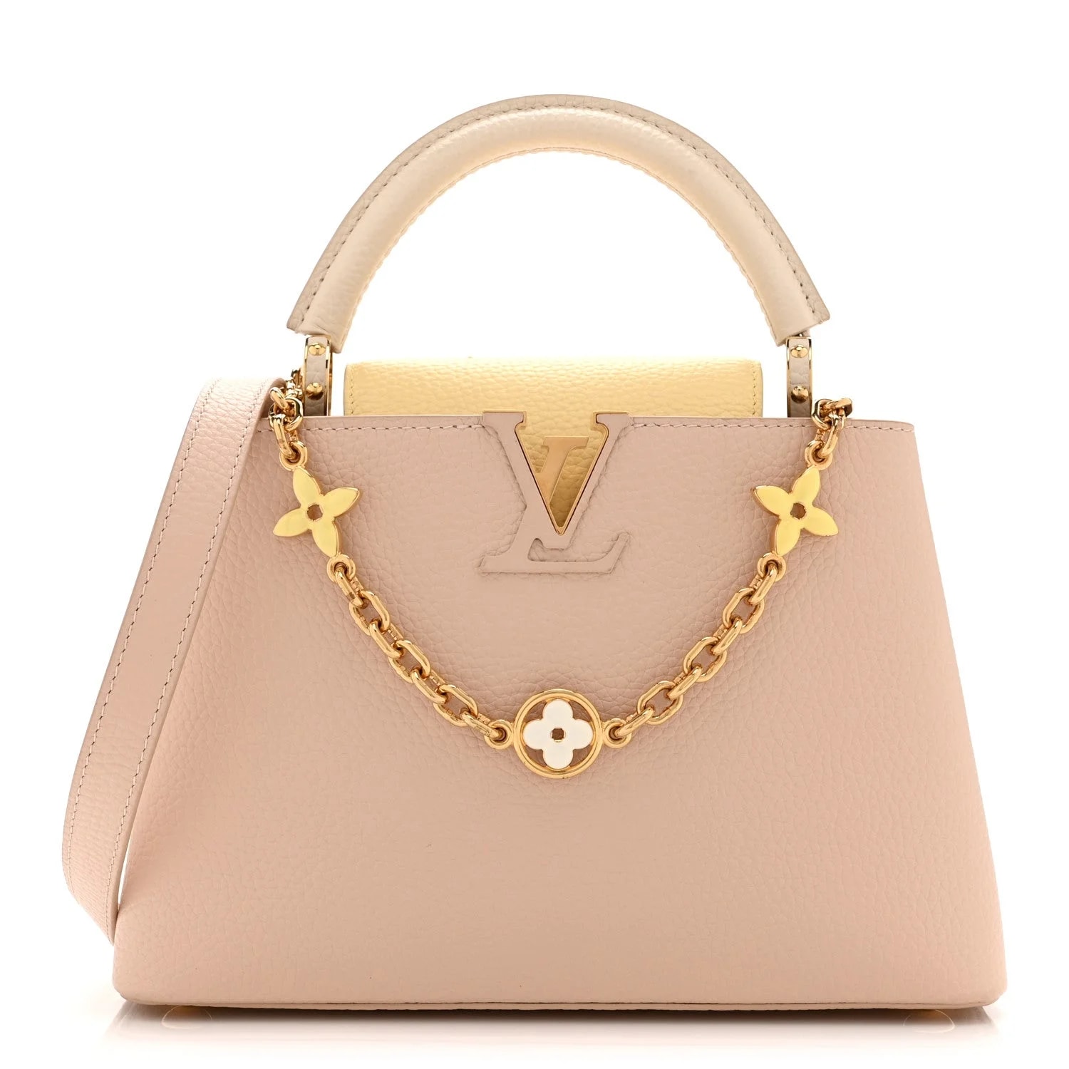 Louis Vuitton — Taurillon Enamel Flower Chain Capucines — Handbag — resale