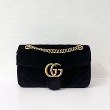 Gucci — Authentic Gucci GG Marmont 26 V Stitch Chain — Handbag — resale