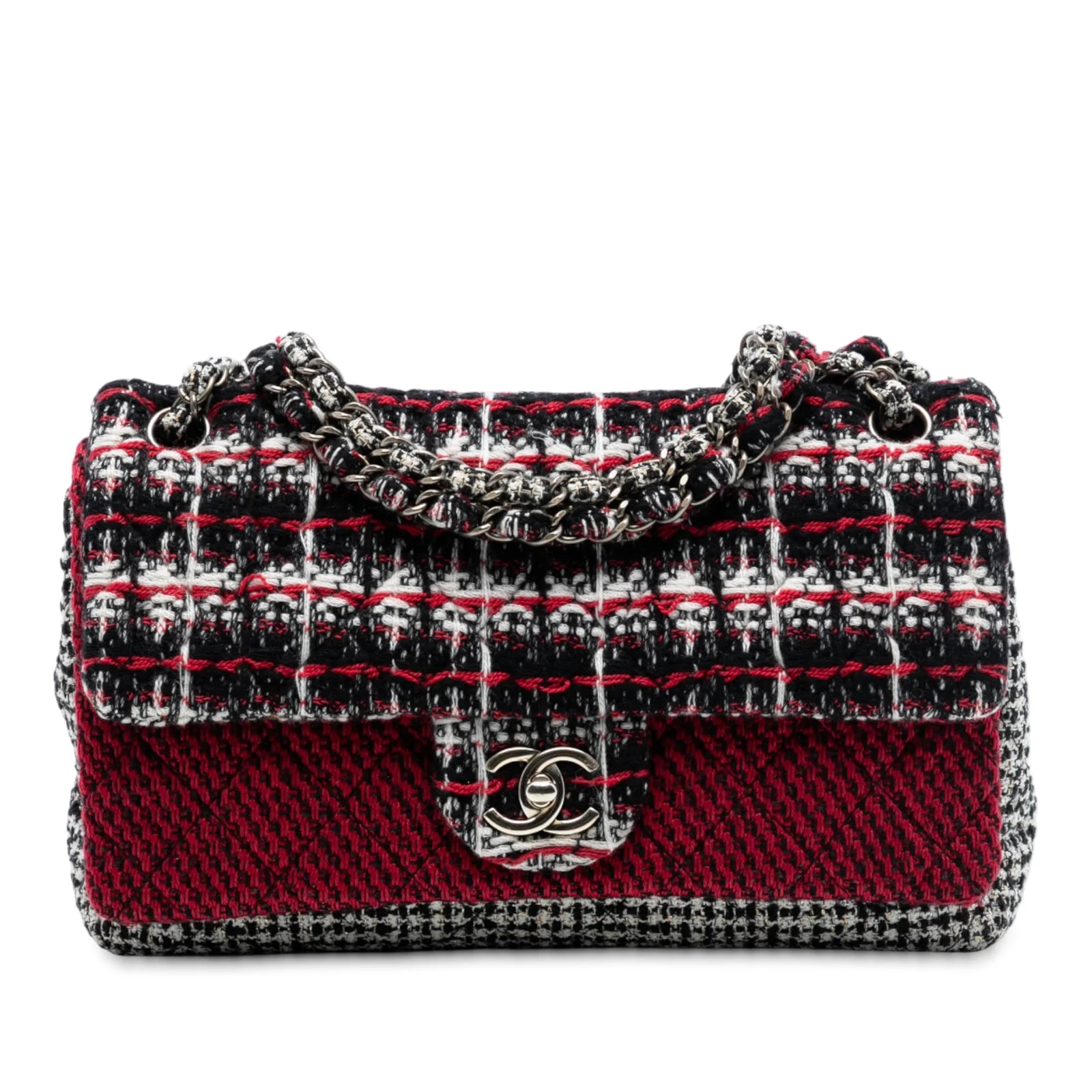 Chanel — Medium CC Print Double Flap — Handbag — resale