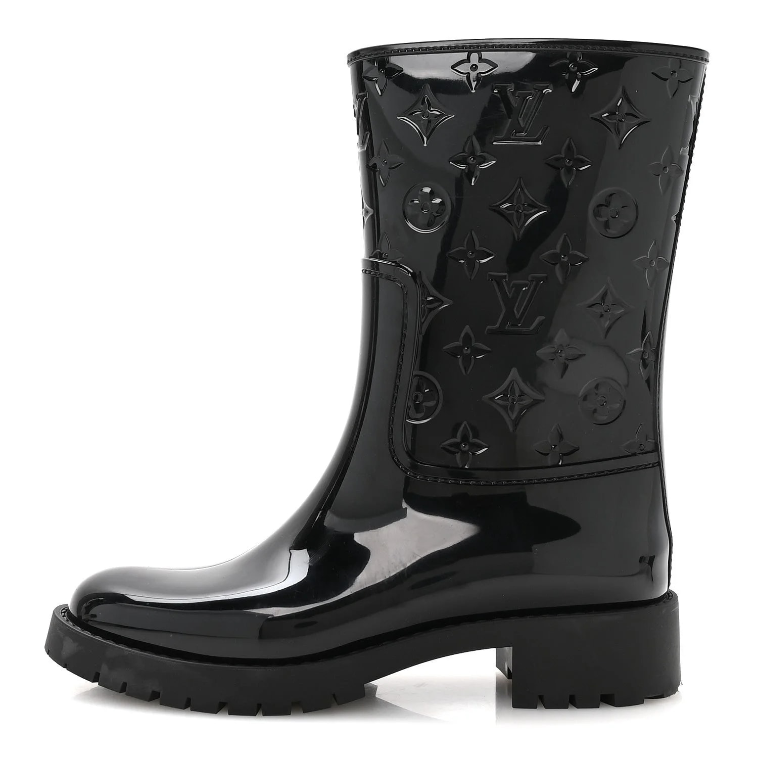 Louis Vuitton — Embossed Splash Rain Short 39 — Designer Shoe — resale