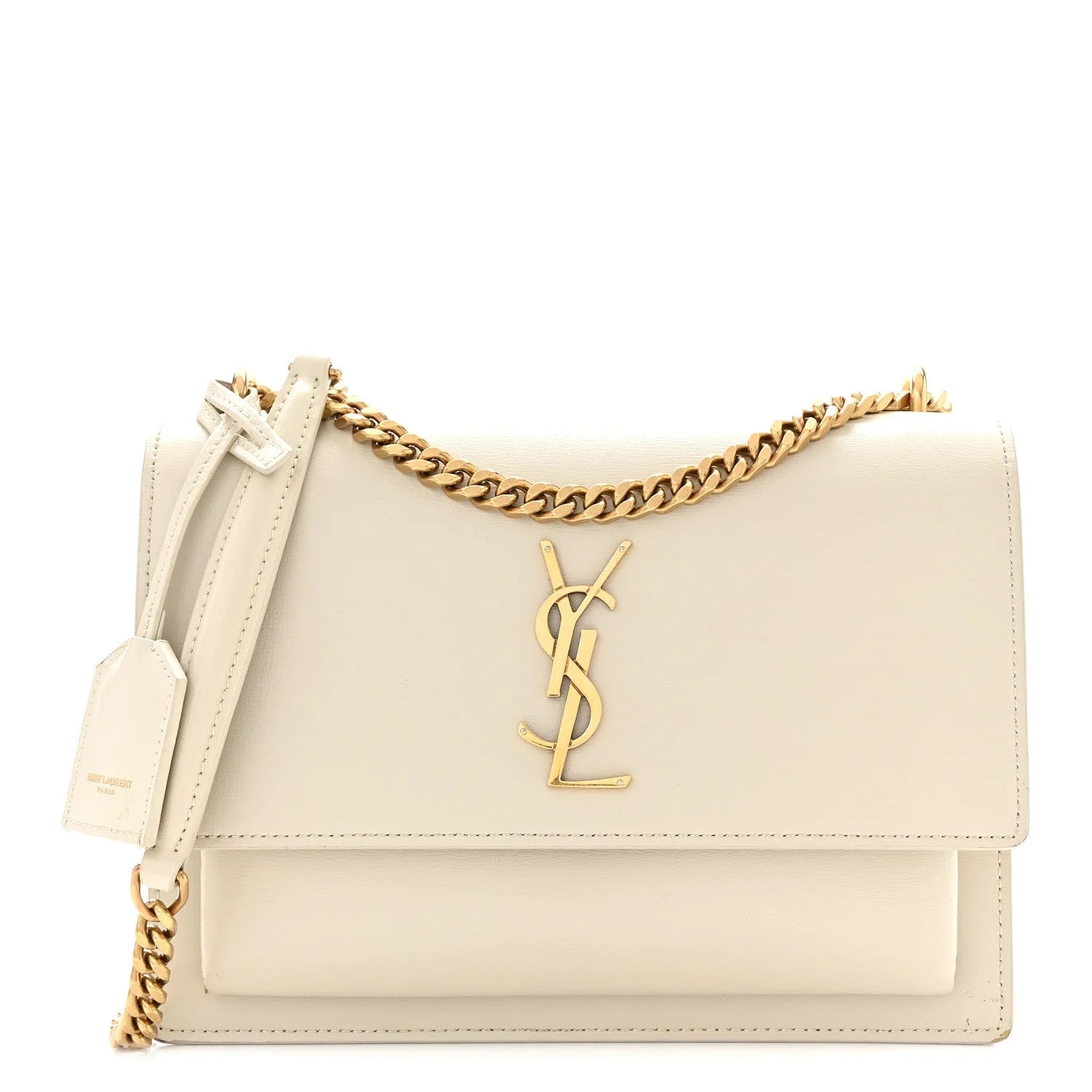 Saint Laurent — Medium Sunset Crema Soft — Handbag — resale