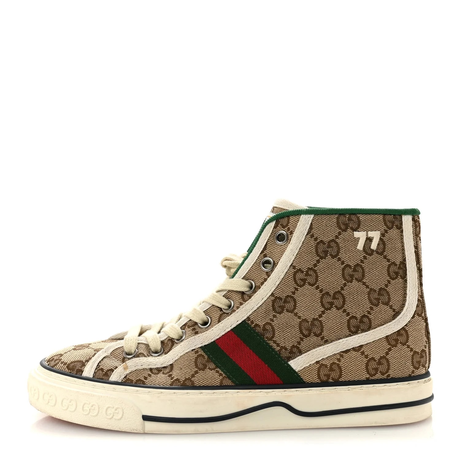 Gucci — GG Web 1977 Tennis High Top 37 Mystic — Sneaker — resale