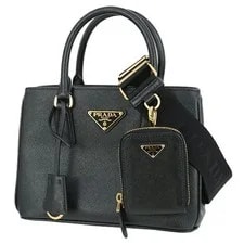 Prada — Prada Galleria Lux Triangle Logo 2Way Handba — Handbag — resale