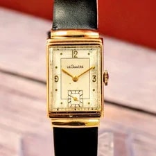 Case — 1942 LeCoultre Tank Case Mechanical 14K Gold Swiss Made 20x35mm — Watch — resale