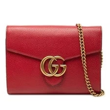 Gucci — Gucci GG Marmont Wallet Chain 401232 Le... GZl1kppx — Handbag — resale