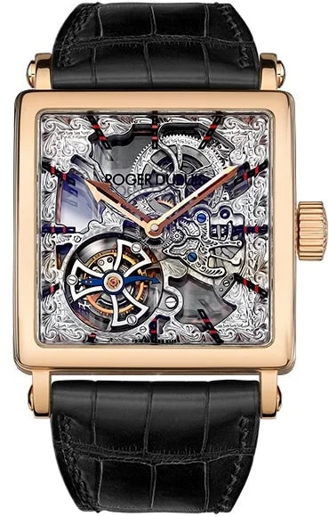 Worldofluxuryus — Roger Dubuis Golden Square 18K Rose Gold Limited Edition — Watch — resale
