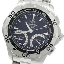 Tag Heuer — TAG Heuer Aquaracer Caliber S CAF7010 Black Quartz SS Aqua Racer — Watch — resale