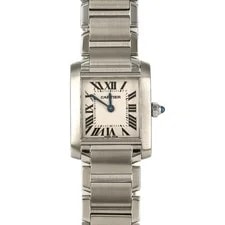 Cartier — Authentic Cartier Tank Française SM W51008Q3 Stainless Steel Quartz #260-00... — Watch — resale