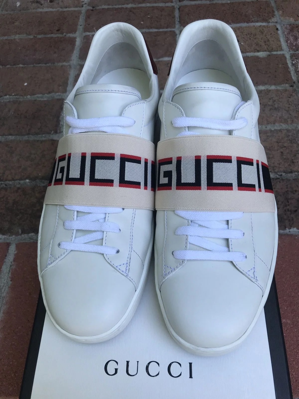 Gucci — Gucci Ace With Logo Strap — Sneaker — resale