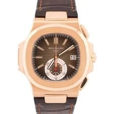 Patek Philippe — 2014 Papers Patek Philippe Nautilus 40.5mm Chocolate 18K Rose Gold 5980R-001 BOX — Watch — resale