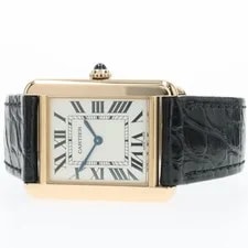 Cartier — Cartier Tank Solo 18kt Yellow Gold Silver Dial Quartz W5200002 3168 — Watch — resale
