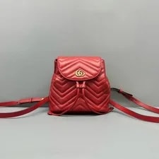 Gucci — Gucci GG Marmont Chevron Backpack — Handbag — resale