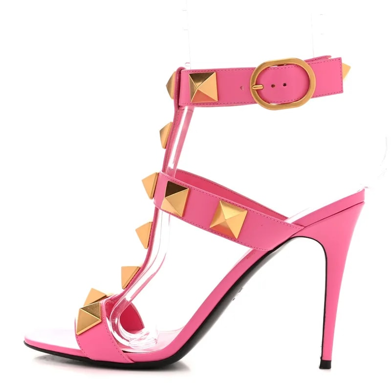 Valentino Garavani — Roman Stud Ankle Strap 100mm — Designer Shoe — resale