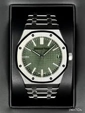 Audemars Piguet — 2025 Audemars Piguet Royal Oak 41mm 15510ST Stainless Steel Green Dial — Watch — resale