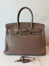 Hermès — Hermès Birkin 30 Ebene Palladium Hardware Auth — Handbag — resale