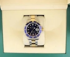Rolex — 1988 Rolex Submariner Bluesy 16803 Blue Dial TT 18kt Oyster No Papers 40mm — Watch — resale