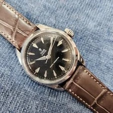 Tudor — Tudor Ref.7903 Analog Quartz Oyster Small Rose Black Mirror Dial Wri Vin — Watch — resale