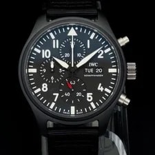 IWC — 2021 IWC Pilot Chronograph Top Gun IW389101 Black Ceramic 44.5mm Box & Papers — Watch — resale