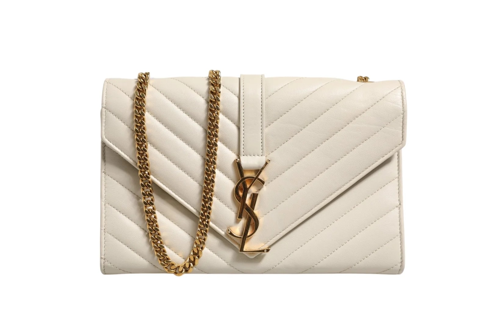 Saint Laurent — Saint Laurent Envelope Triquilt Medium — Handbag — resale