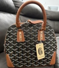 Goyard — Goyard Chevron Satchel Top Handle Zip Detachable Strap — Handbag — resale