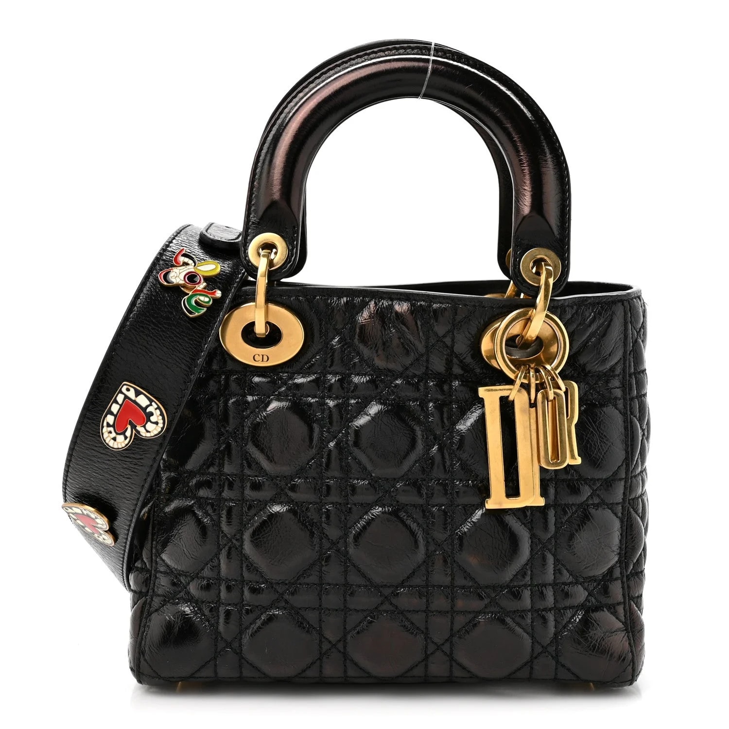 Dior — Crinkled Small Lucky Badges My Lady Dior — Handbag — resale