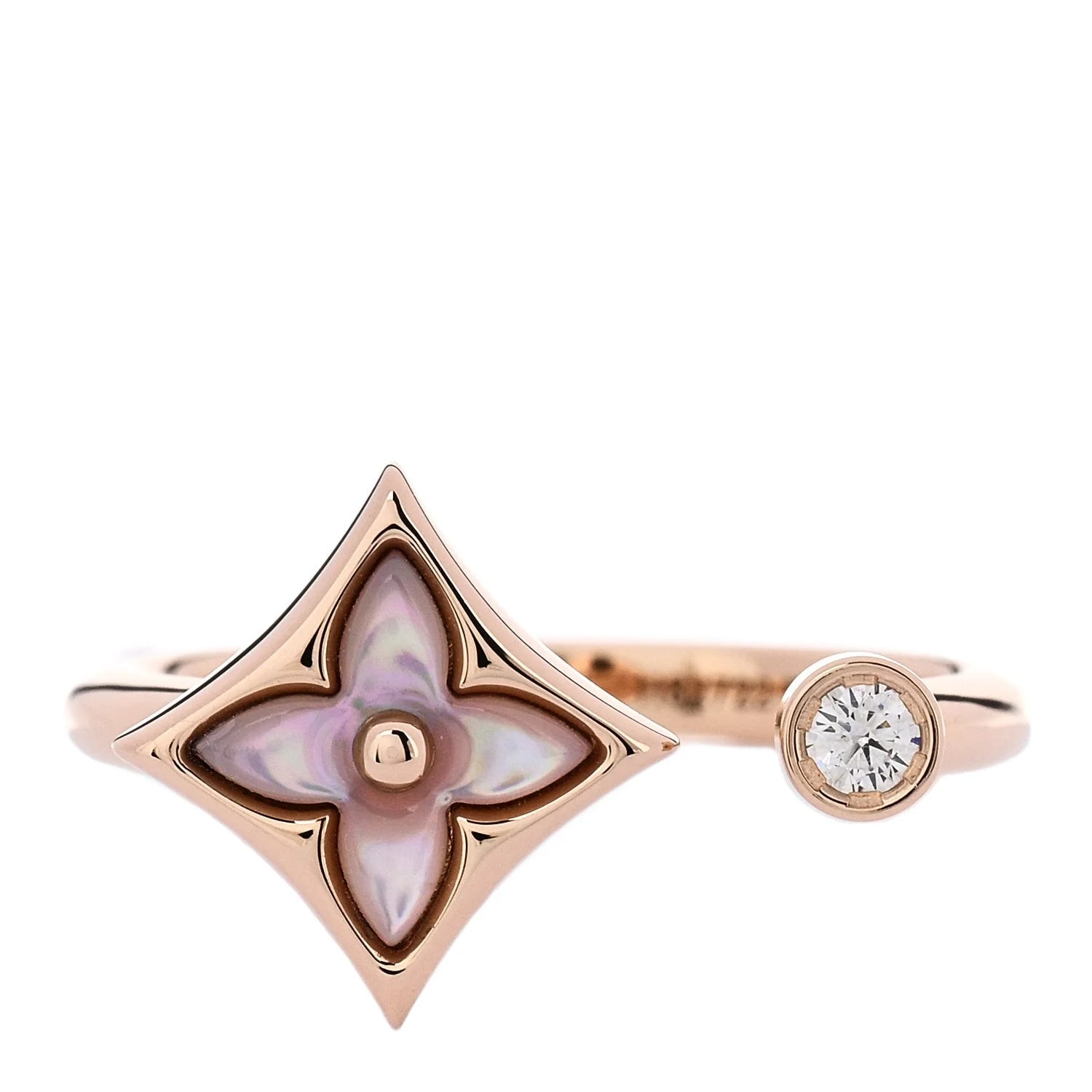 Louis Vuitton — 18K Mother of Pearl Color Blossom Star 51 5.75 — Jewelry — resale