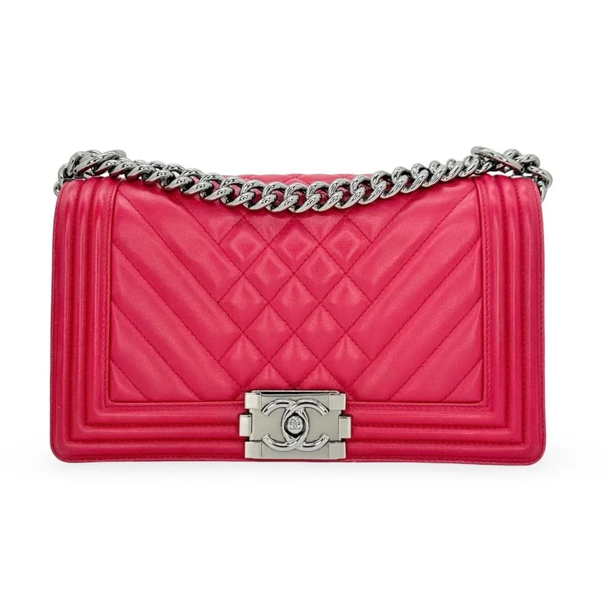 Luv Luxe Scottsdale — Chanel Mixed Chevron Old Medium Boy — Handbag — resale