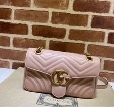 Gucci — Gucci GG Marmont Chain Heart Accent Logo — Handbag — resale