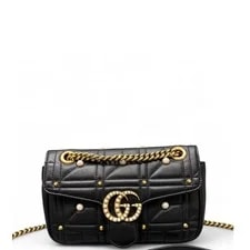Gucci — Gucci Studded Small GG Marmont (ws061026a8r) — Handbag — resale
