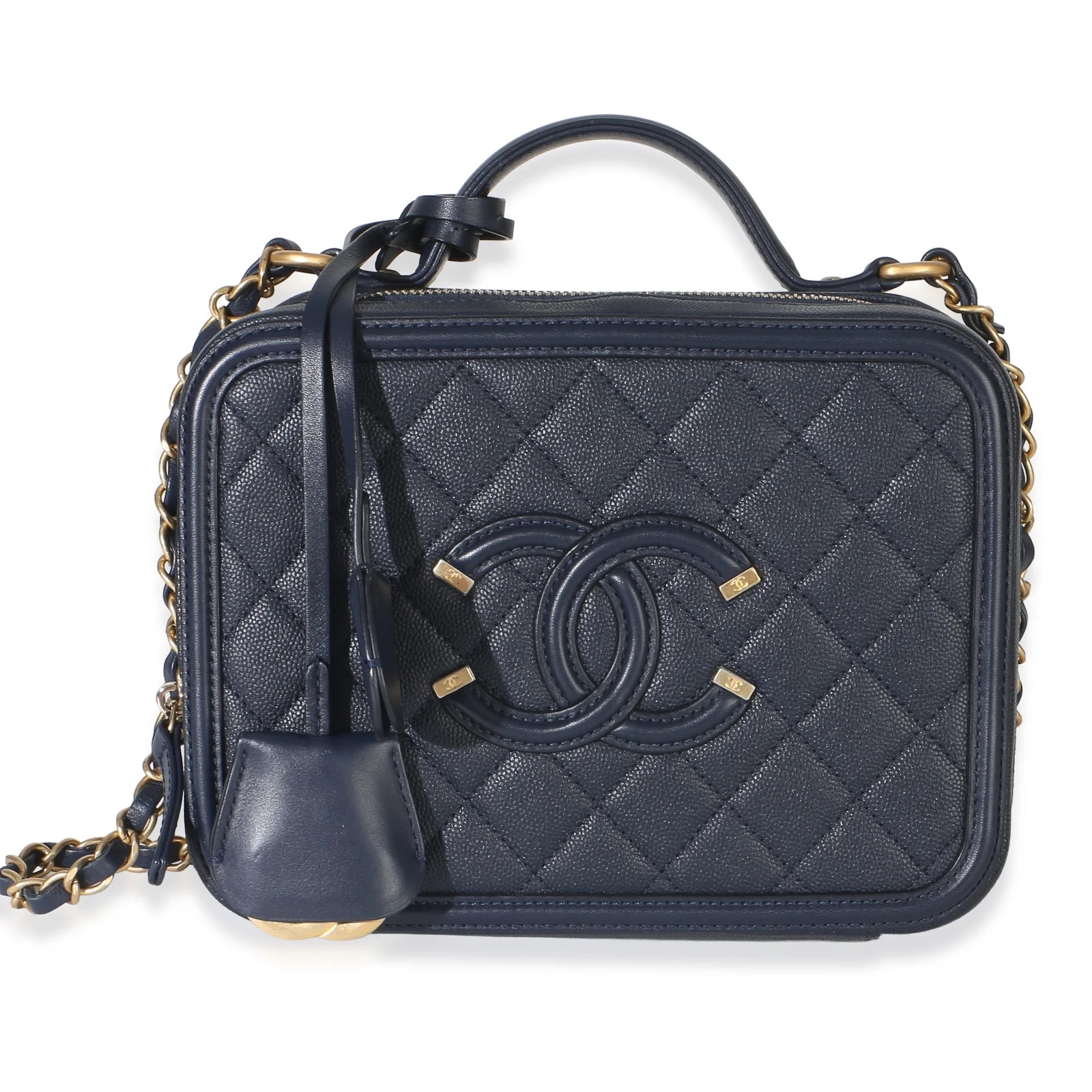 Chanel — Chanel Medium Filigree Vanity Case — Handbag — resale