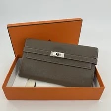 Hermès — Hermès Kelly Wallet Etoupe With -tone . — Handbag — resale