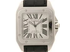 Cartier — Cartier W20073X8 Santos 100 LMWatches Silver Dial Steel 【472】 — Watch — resale