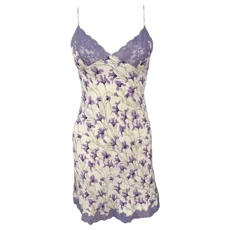 Christian Dior, John Galliano for Christian Dior — Christian Dior By John Galliano Floral Lace Slip Dress — Clothing — resale