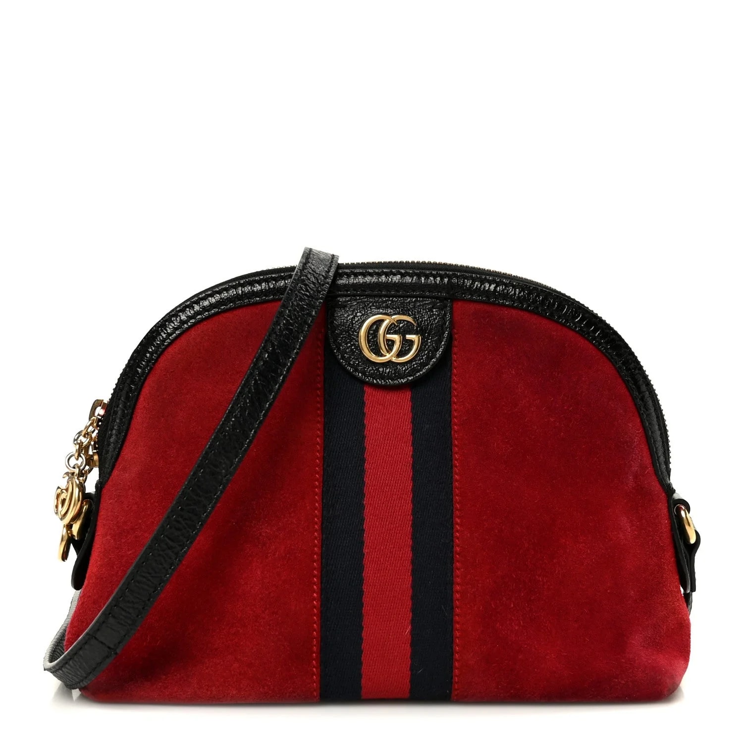 Gucci — Web GG Small Ophidia Dome Hibiscus — Handbag — resale