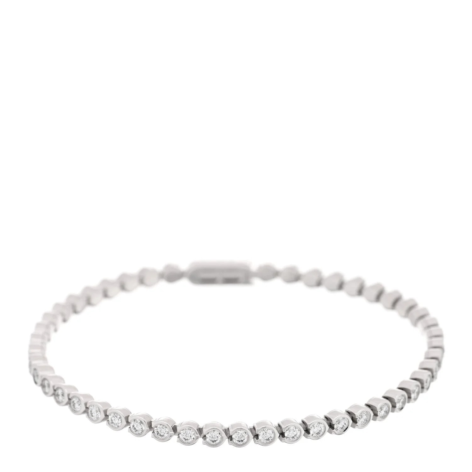 Cartier — 18K White Gold 1.53ctw Lignes Essentielles Bezel Set — Jewelry — resale