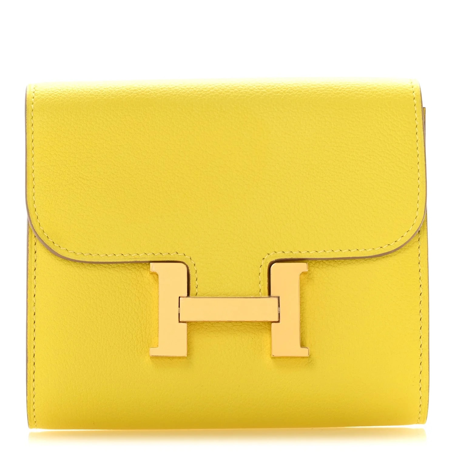 Hermès — Evercolor Constance Compact Passant Wallet — Accessory — resale