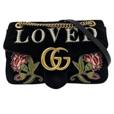 Gucci — Gucci GG Marmont 443496 Chain Flower 675 — Handbag — resale