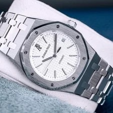 Audemars Piguet — Audemars Piguet Royal Oak 15300ST White Dial 39mm 2007 Box & Papers — Watch — resale