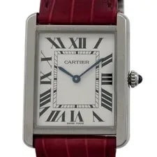 Cartier — Cartier Tank Solo LM WSTA0028 Silver SS Quartz From Japan — Watch — resale