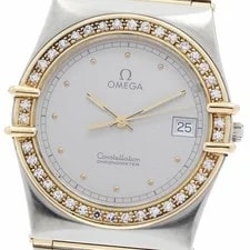 Omega — Omega Constellation Date Diamond Bezel Quartz — Watch — resale