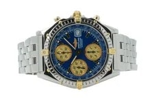 Breitling — Breitling Chronomat B13050 Chronograph Blue Dial 39mm Automatic Steel & Gold ... — Watch — resale