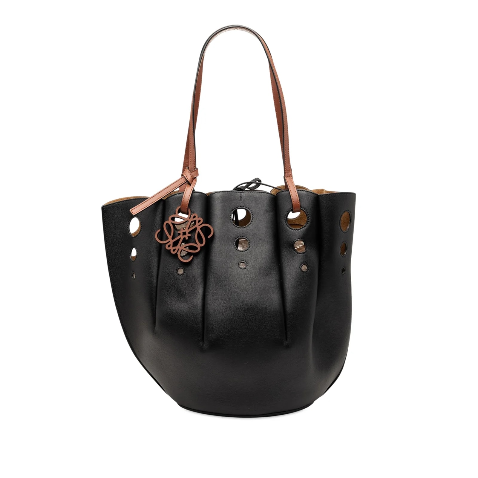 Loewe — Paulas Ibiza Perforated Shell Basket — Handbag — resale