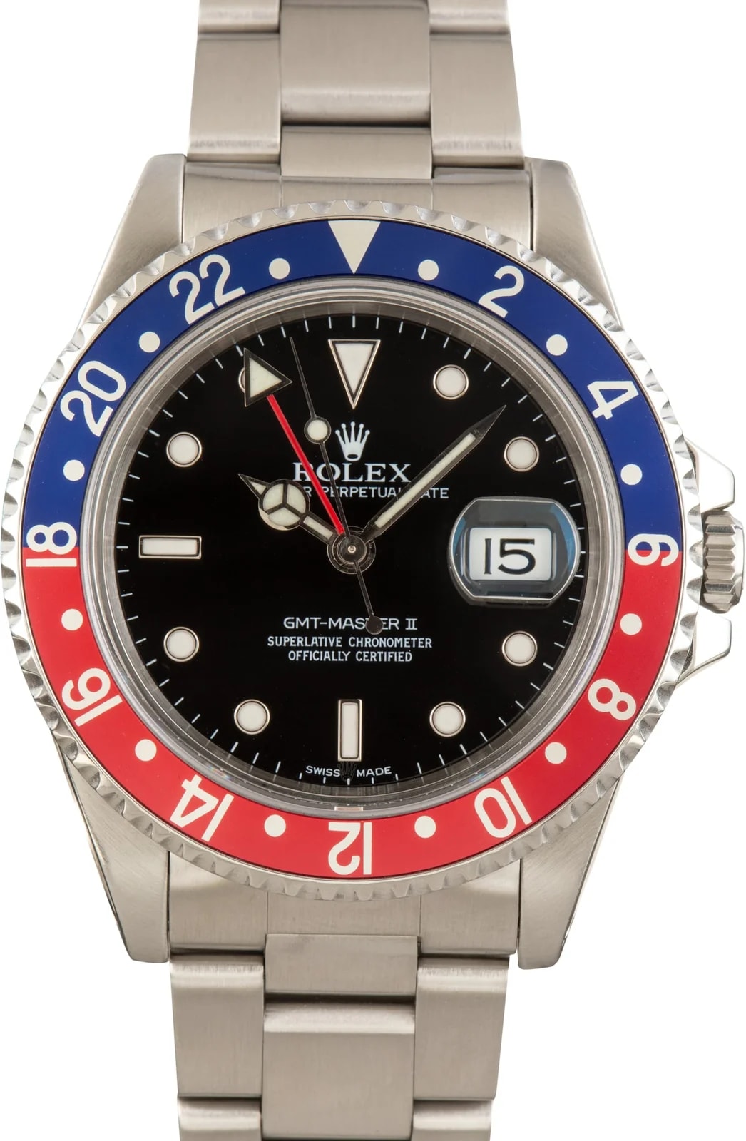 Rolex — Stainless Steel Rolex GMT-Master II Ref 16710 Pepsi Bezel — Watch — resale
