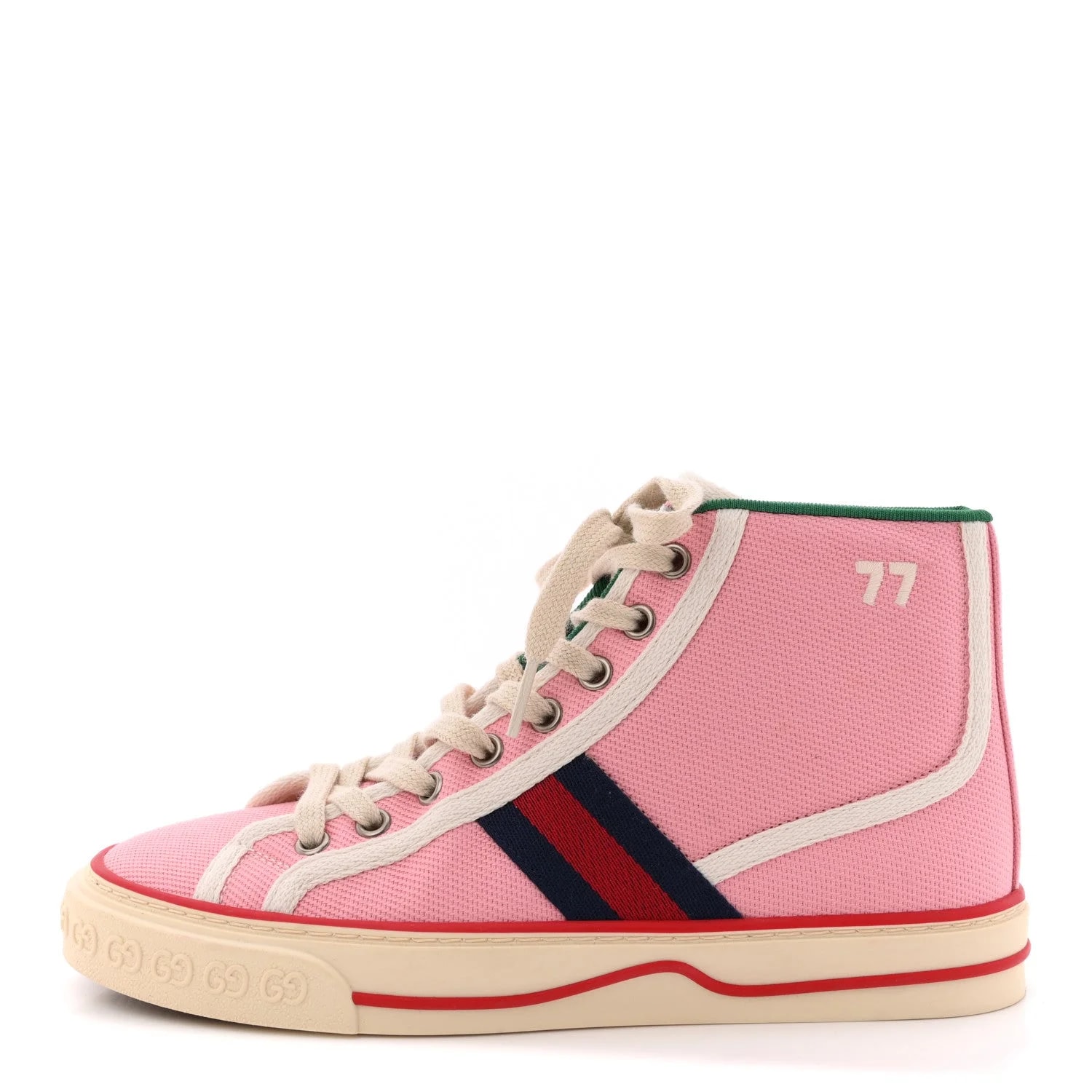 Gucci — Web 1977 Tennis High Top Sneakers 36 Wild Mystic — Sneaker — resale