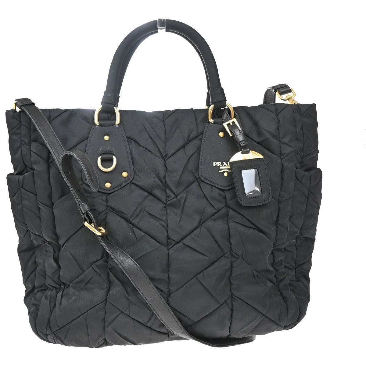 Prada — Prada Convertible Side Pocket Chevron — Handbag — resale