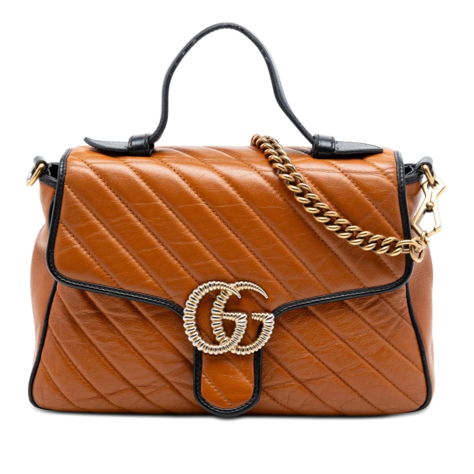 Gucci — Small GG Marmont Matelasse Torchon Top Handle — Handbag — resale