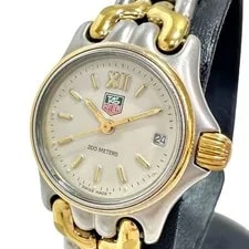 Tag Heuer — TAG Heuer SEL S05.008M Stainless Steel GP Quartz White Dial Gold Silver Co — Watch — resale